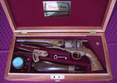 The finished revolver and accessories.
