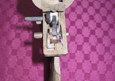 Some of the wooden components of Robert’s Colt Paterson revolver.