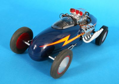 Will’s 1/8 scale Bonneville “lakester” type land speed record car.