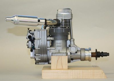 The O.S. FS-120S-SP supercharged engine.