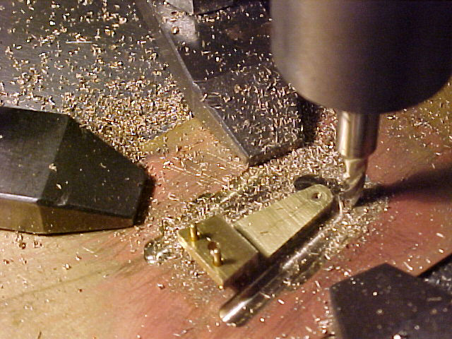 Handmade Watch Progress Machining a handmade watch component.