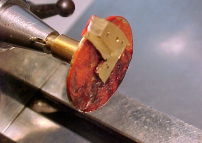 The following photos show some operations during George’s production of a handmade watch.