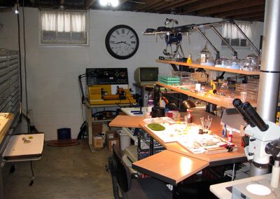 The following photos show several views of the Towson Watch Company workshop.