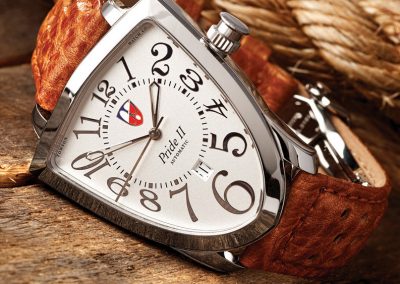 The Pride II watch with white face.