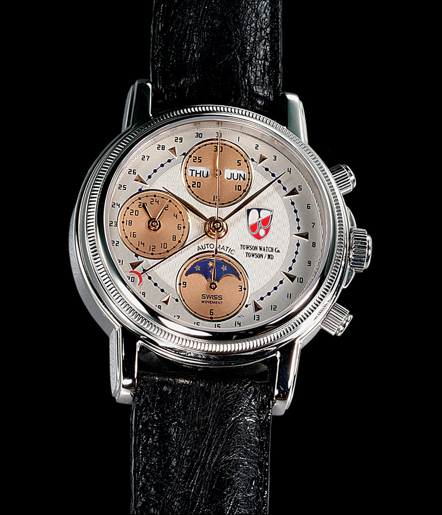 Cockpit Moon The Cockpit Moon watch made by Towson Watch Company.