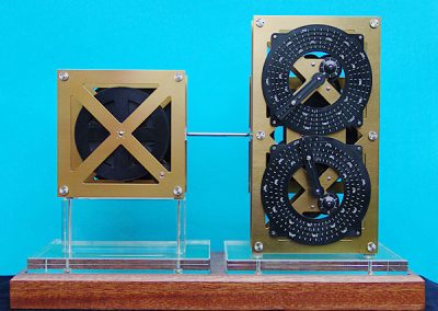 The backside of the mechanism and planetarium.