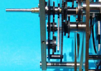 Details of the mechanism and its gearing.