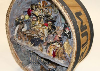 This 1/12 scale piece built by Debi Cerone is titled, “Bones and Booty.”