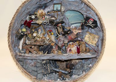 This 1/12 scale piece built by Debi Cerone is titled, “Bones and Booty.”