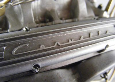 Notice the cast-in “Corvette” logo script on the valve cover.