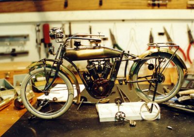 The unfinished and unpainted Indian 700 model.
