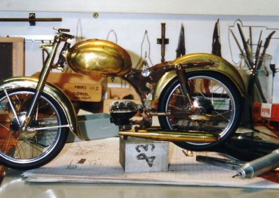 The unfinished OSSA 150 model.
