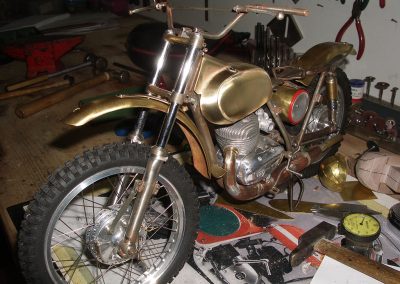 Early progress on the 1/5 scale Montesa Cappra.