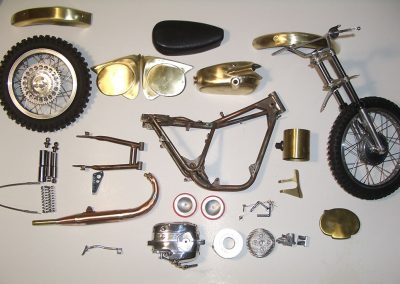 Early progress on the 1/5 scale Montesa Cappra.