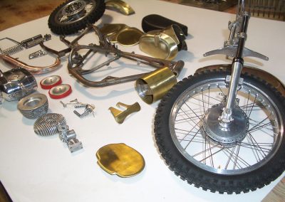 Early progress on the 1/5 scale Montesa Cappra.