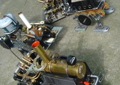 Another view of the four robots.