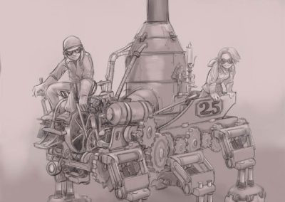 A concept drawing made by I-Wei.