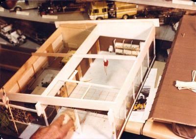 Interior details from Tom's scale Fire Station No. 3, circa 1973.