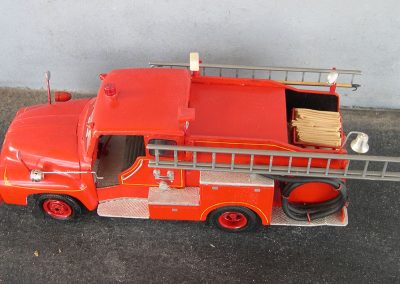 Tom’s Isuzu-Morita hose cart truck, built at his usual 1/32 scale.