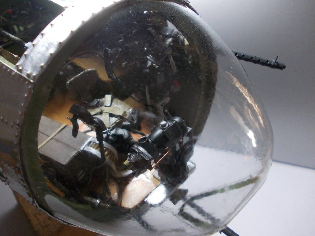 A look at the bombardier's position in the nose.