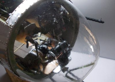 A look at the bombardier's position in the nose.