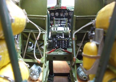 Looking forward into the cockpit.