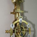 Brass Egg Timer Wall Clock