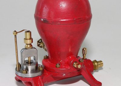 Birk's scale model hydraulic ram pump.