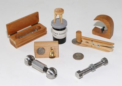 Birk loved a good pun, and went as far as to illustrate some through small models like these.