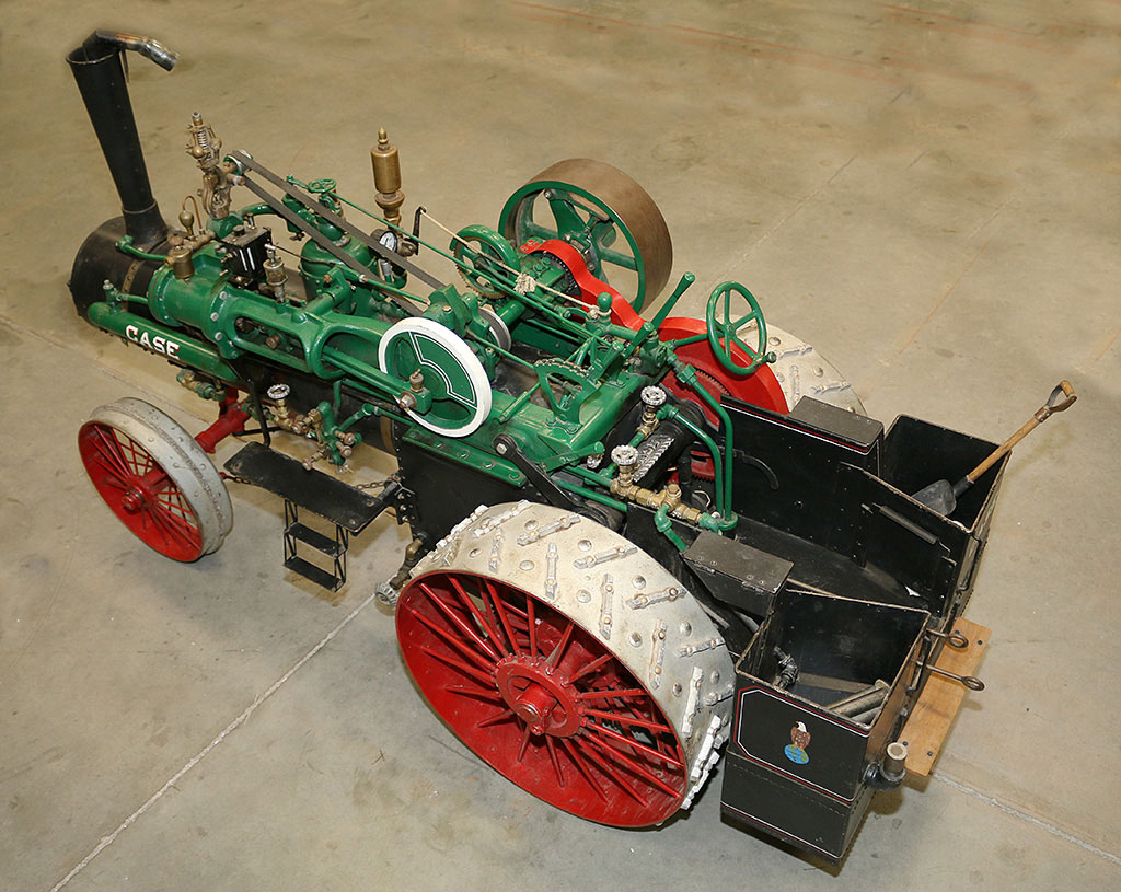 1/4 Scale Case Steam Tractor Birk completed his 1/4 scale Case 65 hp steam tractor in 1982.