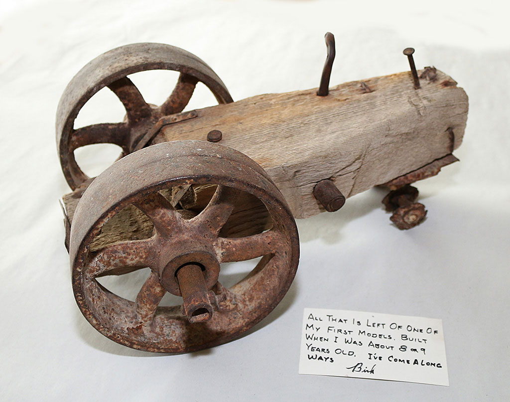 Birk's First Model At about 8 or 9 years old, Birk made his first crude model of a tractor.