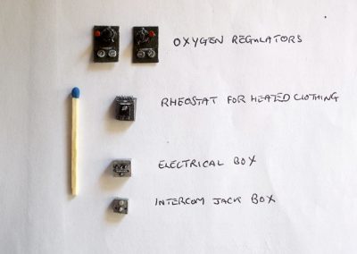 Several scratch-built components for the Cheyenne tail turret.