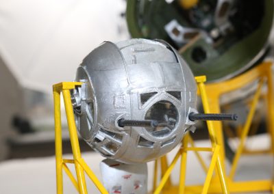 Another look at the finished ball turret.