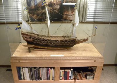 Clayton's finished 1/50 scale Vasa.