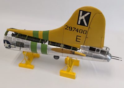 The completed tail section of the B-17G Fuddy Duddy.
