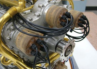 A close-up of the finished Deltic engine.