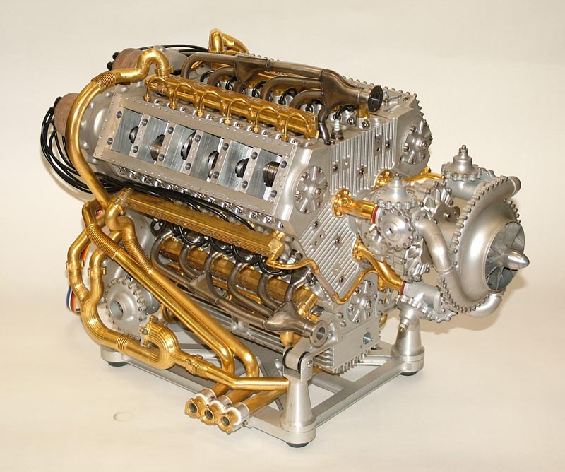 Napier Deltic Engine Another angle of the finished Deltic engine.