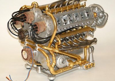 A rear view of the finished Deltic engine.