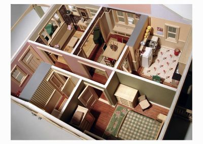 The interior of the bungalow is fully detailed.