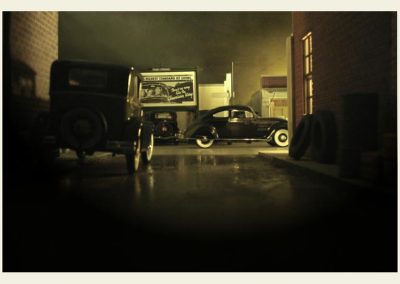 The final shot gives the eerie feel of a dark sky and impending tornado.