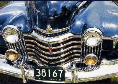 A 1941 Oldsmobile illustration.