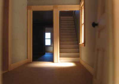 A unique perspective from inside the model house.