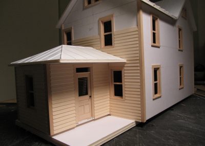 More progress on Michael's scale model home.