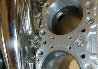 Valve openings can be seen in the cylinder sleeve.