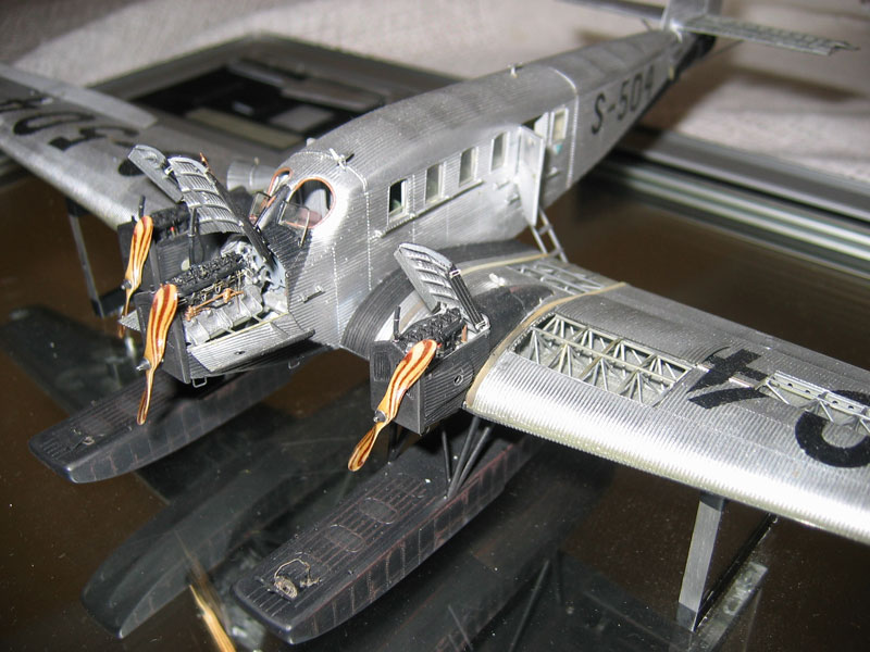 1/72 Scale German Junkers A front view of the 1/72 scale Junkers.