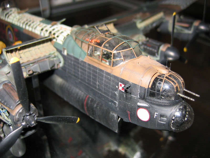 1/72 Scale Lancaster Another angle of the Lancaster model shows more of the nose turret.