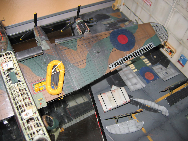 1/72 Scale Lancaster A close-up reveals more details in the 1/72 scale Lancaster model.