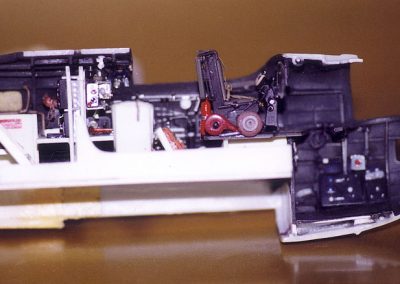 A close-up of the Lancaster cockpit.