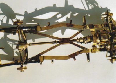 A side view of the new brass Avanti frame.