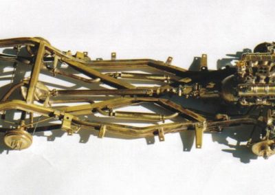 A side view of the new brass Avanti frame.